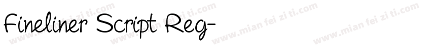 Fineliner Script Reg字体转换